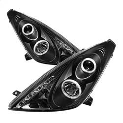 Spyder Auto - Spyder Toyota Celica 00-05 Projector Headlights LED Halo DRL Blk High H1 Low H1 PRO-YD-TCEL00-LED-BK