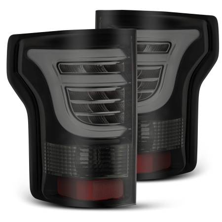 AlphaRex - AlphaRex 15-17 Ford F-150 (Excl Models w/Blind Spot Sensor) PRO-Series LED Tail Lights Jet Black