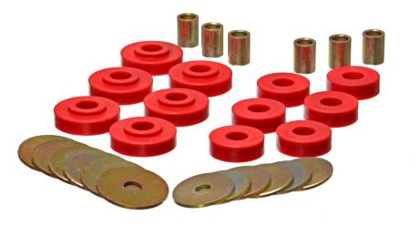 Energy Suspension - Energy Suspension GM Corvette Red Body Mount Set