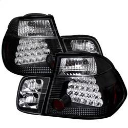 Spyder Auto - Spyder BMW E46 3-Series 99-01 4Dr LED Tail Lights Black ALT-YD-BE4699-4D-LED-BK