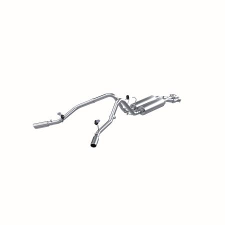 MBRP Exhaust - MBRP 2003-2007 Chev/GMC 2500 HD 6.0L CC-SB Cat Back Dual Split Side