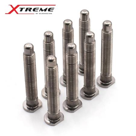 BLOX Racing - BLOX Racing Honda Xtreme Titanium Wheel Studs 12 x 1.50mm - Set of 8