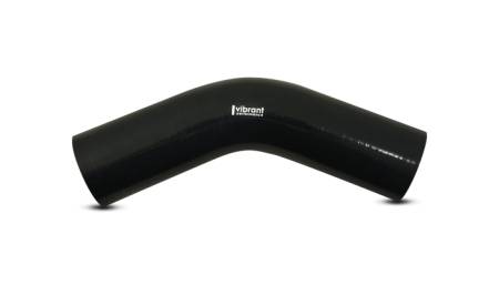 Vibrant Performance 4 Ply Reinforced Silicone Elbow Connector - 1.5in I.D. - 45 deg. Elbow (BLACK)