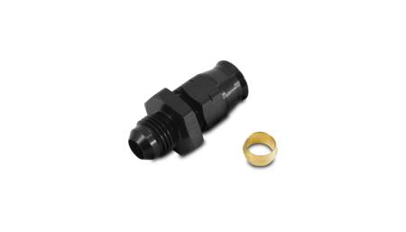 Vibrant Performance -10AN Male to .625in Tube Adapter Fitting (w/Brass Olive Insert)