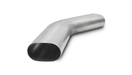 Vibrant Performance 3.5in Oval (Nominal Size) T304 SS 45 deg Mandrel Bend 6in x 6in leg lengths