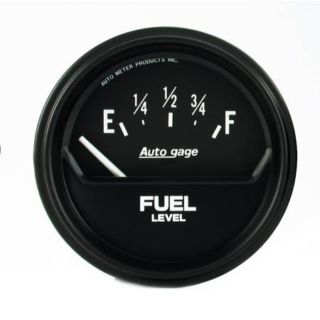 AutoMeter - AutoMeter AutoGage 2-5/8in 0-90 Short Sweep Electrical Fuel Level - Black