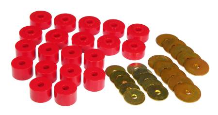 Prothane - Prothane 85-89 Mitsubishi Montero Body Mount Kit - Red