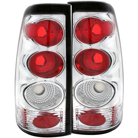 ANZO Headlights, Tail Lights and More  - ANZO 1999-2002 Chevrolet Silverado 1500 Taillights Chrome