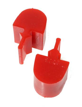 Energy Suspension - Energy Suspension GM Pull Thru Style Red Bump Stop Set