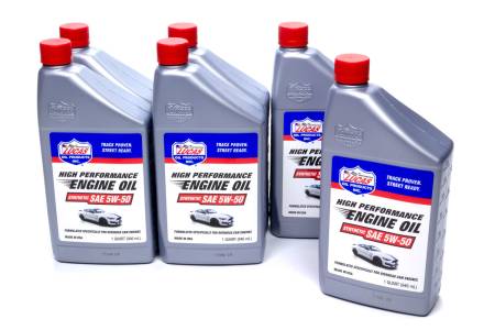 Lucas Oil - Lucas Motor Oil - 5W50 - Synthetic - 1 qt - Set of 6