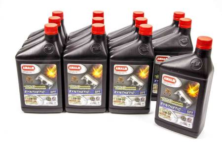 Amalie Motor Oil - Amalie Motor Oil PRO HP Syn Blend 15w50 Oil Case 12x1Qt