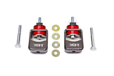 BMR Suspension - BMR 10-15 5th Gen Camaro Motor Mount Kit (Polyurethane) - Black Hammertone (Spacers Not Included)