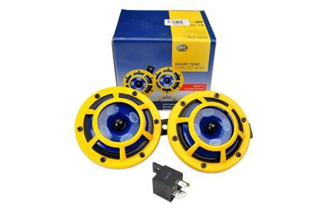 HELLA - HELLA Sharptone Horn Kit 12V 415/350Hz Yellow (3BB922000731 = H31000001)