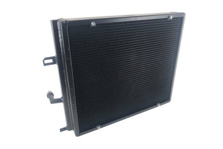 CSF Radiators - CSF BMW B58/B48 Front Mount Triple-Pass Heat Exchanger w/Rock Guard - Black