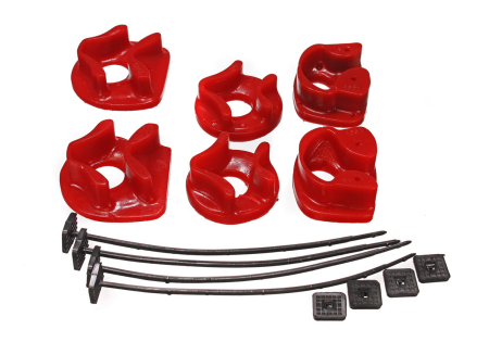 Energy Suspension - Energy Suspension 90-93 Acura Integra Red Motor Mount Inserts (2 Torque Mount Positions)