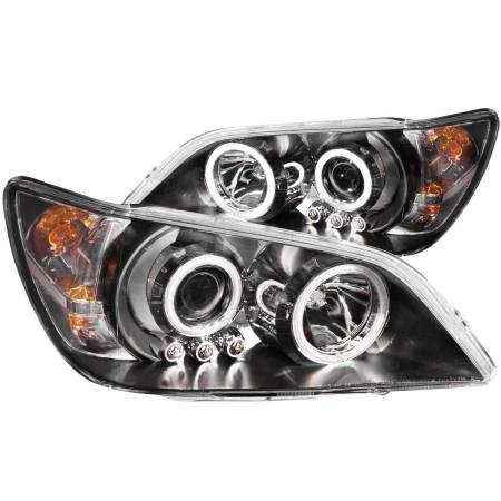 ANZO Headlights, Tail Lights and More  - ANZO 2001-2005 Lexus Is300 Projector Headlights w/ Halo Black