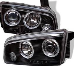 Spyder Auto - Spyder Dodge Charger 06-10 Projector Headlights Halogen Only - LED Halo LED Blk PRO-YD-DCH05-LED-BK