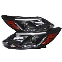 Spyder Auto - Spyder Ford Focus 12-14 Projector Headlights Halogen Model Only - DRL Black PRO-YD-FF12-DRL-BK