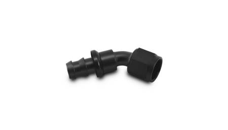 Vibrant Performance -12AN Push-On 45 Deg Hose End Fitting - Aluminum