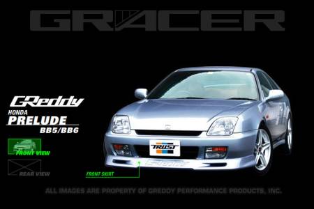 GReddy - GReddy 97-01 Honda Prelude Urethane Front Lip Spoiler