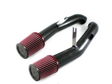 BMC FILTERS - BMC 07-10 Nissan GT-R R35 Carbon Racing Filter Induction System Kit (w/Conical Filters)