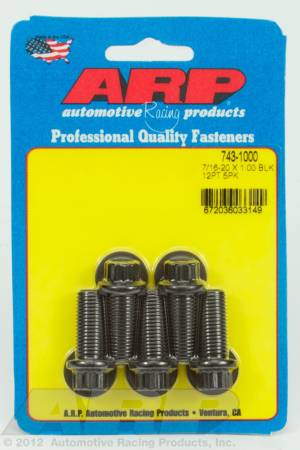 ARP - ARP 7/16-20 x 1.000 12pt black oxide bolts 743-1000