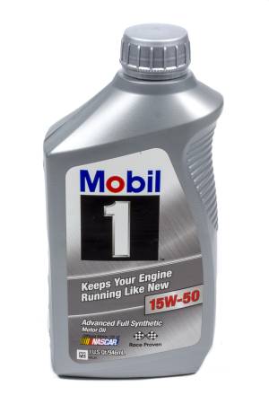 Mobil 1 - Mobil 1 Motor Oil - 15W50 - Synthetic - 1 qt - Each