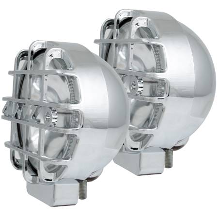 ANZO Headlights, Tail Lights and More  - ANZO Hid Off Road Light Universal 6in HID BULLET Style Off Road Lights Chrome Pair