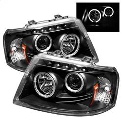 Spyder Auto - Spyder Ford Expedition 03-06 Projector Headlights LED Halo LED Blk (Not Included) PRO-YD-FE03-HL-BK