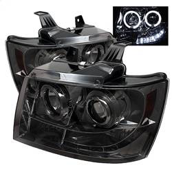 Spyder Auto - Spyder Chevy Suburban 1500 07-14 Projector Headlights LED Halo LED Smke PRO-YD-CSUB07-HL-SM