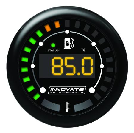 Innovate Motorsports - Innovate Motorsports MTX-D Ethanol Content & Fuel Temp Complete Gauge Kit - Black Dial