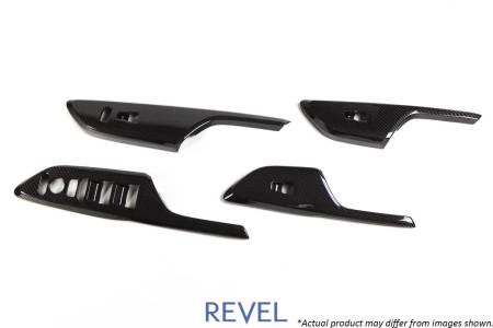 Revel USA (Tanabe) - Revel GT Dry Carbon Window Switch Panel (FL, FR, RL, RR) 2016-2018 Honda Civic *4 PCS