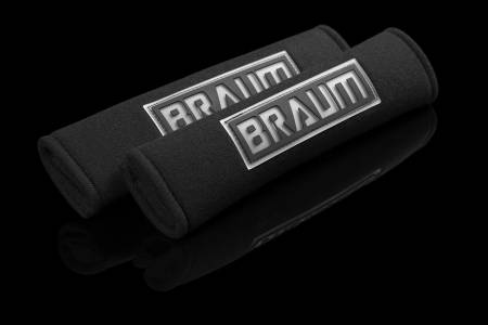 BRAUM RACING SEATS & MORE - BRAUM Racing Black 2" Shoulder Pads - Pair