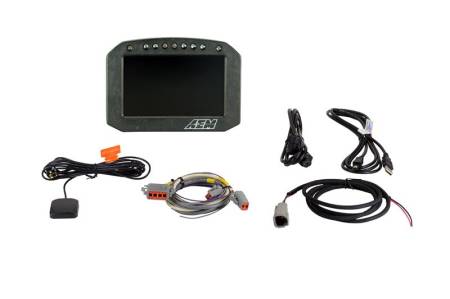 AEM Electronics - AEM CD-5LG Carbon Logging Flush Digital Dash Display w/ Internal 20Hz GPS & Antenna