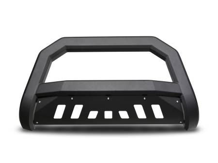 Armordillo - Armordillo 2005-2018 Nissan Frontier AR Series Bull Bar - Matte Black W/Aluminum Skid Plate