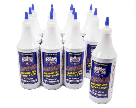 Lucas Oil - Lucas Motor Oil Additive - Stop Leak - 1 qt - Set of 12