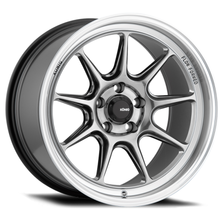 Konig Wheels - Konig Wheels Rim Countergram 15X8 4X100 ET25 Hyper Chrome / Machined Lip