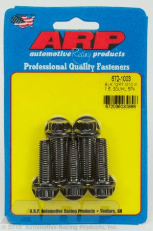 ARP - ARP M10 x 1.50 x 30 12pt black oxide bolts 672-1003