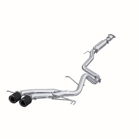 MBRP Exhaust - MBRP 13-18 Hyundai Veloster Turbo Dual Exit T409 2 1/2in Cat Back w/ Carbon Fiber Tips