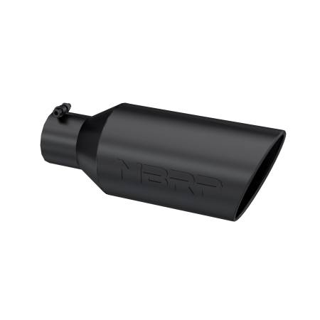 MBRP Exhaust - MBRP Universal Exhaust Tip 7in O.D. Rolled End 4in Inlet 18in Length - Black