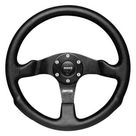 Momo - Momo Competition Steering Wheel 350 mm - Black AirLeather/Black Spokes