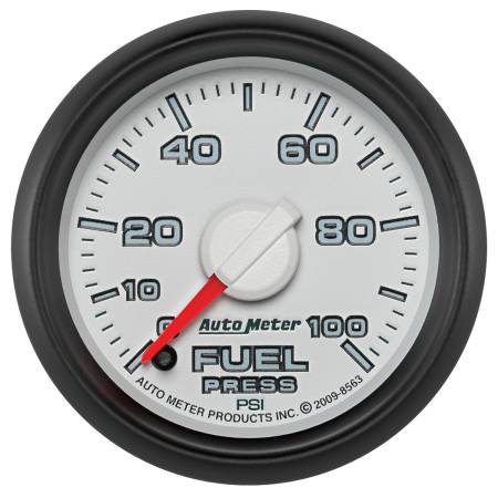 AutoMeter - AutoMeter Factory Match 52.4mm Full Sweep Electronic 0-100 PSI Fuel Pressure Gauge Dodge