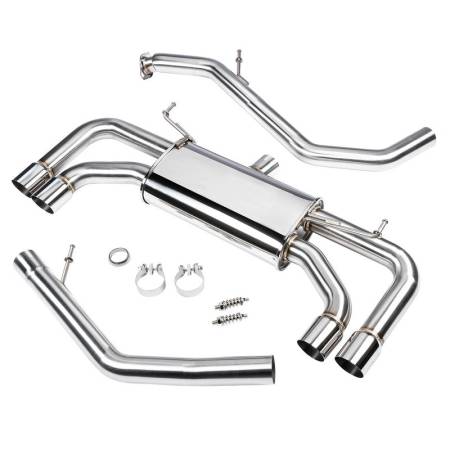 DC Sports - DC Sports Axleback Exhaust Polished Tip (19-21 Corolla Hatchback)