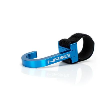 NRG Innovations - NRG Innovations Steering Wheel Hook CNC Aluminum w/ Laser Logo - Blue