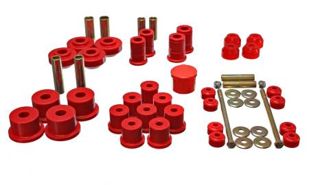 Energy Suspension - Energy Suspension 67-73 Ford Mustang Red Hyper-flex Master Bushing Set