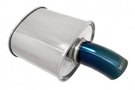 Megan Racing - Megan Racing Exhaust Muffler: M-FG Muffler Blue Tip