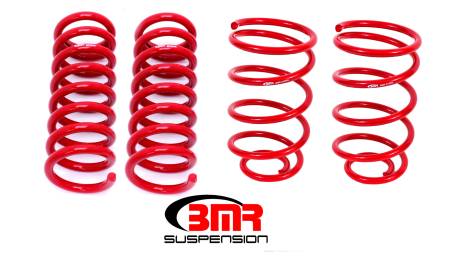 BMR Suspension - BMR 64-66 A-Body Lowering Spring Kit (Set Of 4) - Red