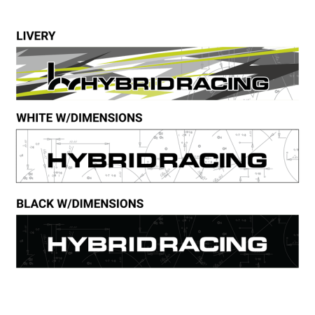 Hybrid Racing Dimensions Sunstrip White