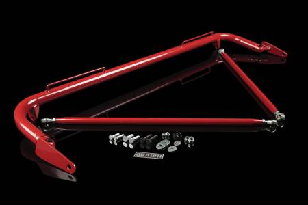 BRAUM RACING SEATS & MORE - BRAUM Racing 48-51" Universal Racing Harness Bar Kit - Red Gloss - Each