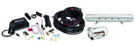 Air Lift Performance - Air Lift Performance 3P (3/8 Air Line 5 Gal Raw Aluminum Tank VIAIR 444C Comp) 27688